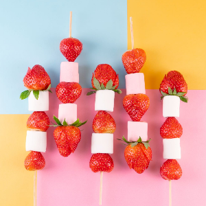 Strawberry Marshmallow Sticks
